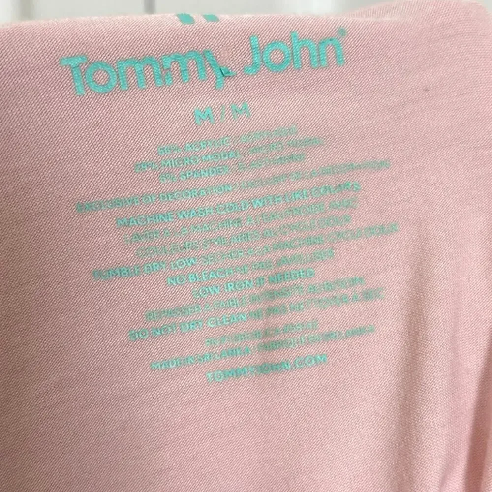 Tommy John Pink Downtime Super Soft Downtime Shorts Size Medium